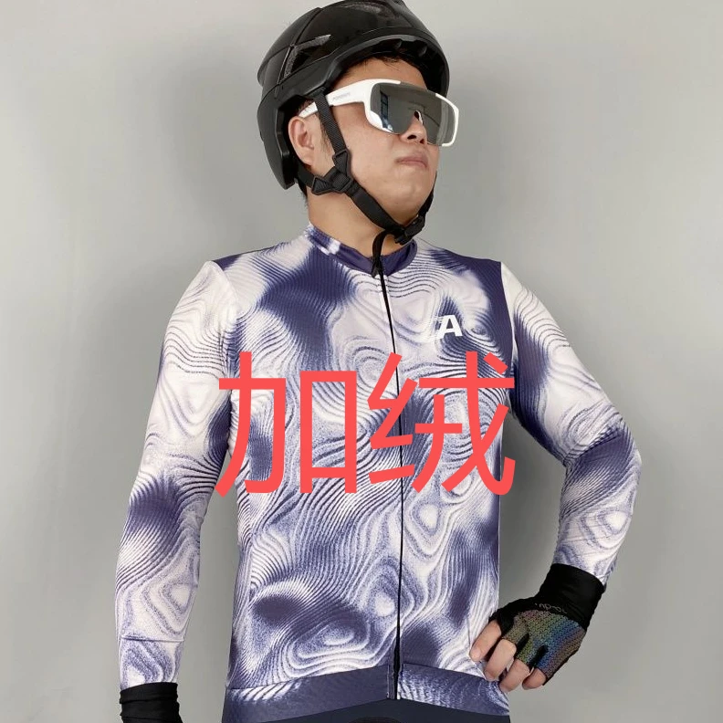 CA Cycling Artist冬季男士迷幻加绒长袖透气气动设计专业骑行服