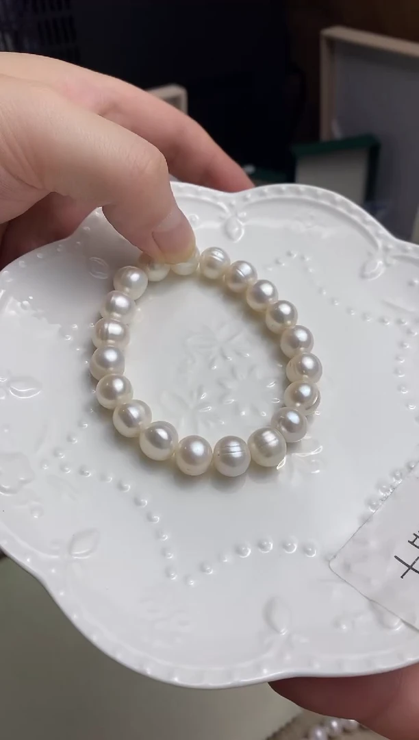 未镶嵌手链淡水珍珠10mm珍珠手链