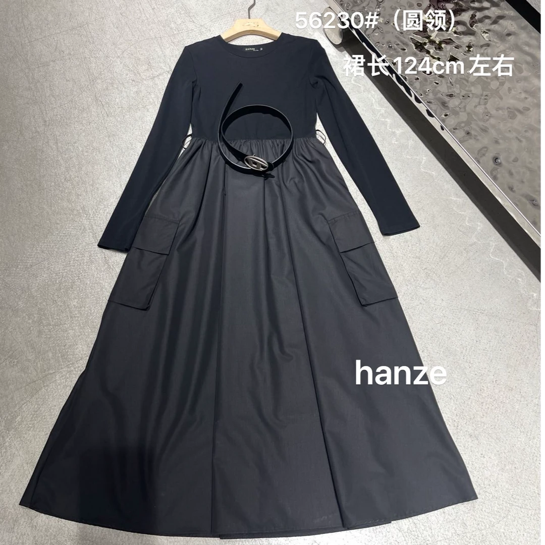【寒泽自制】显瘦女神裙56230圆领、56231 V领 -xx