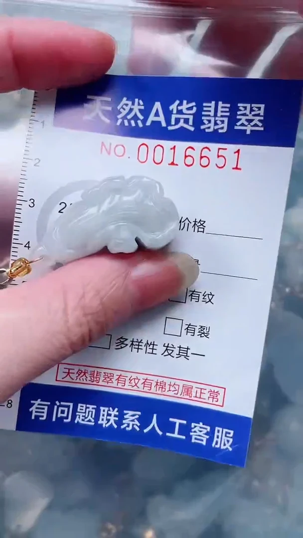翡翠未镶嵌吊坠(不含链)1