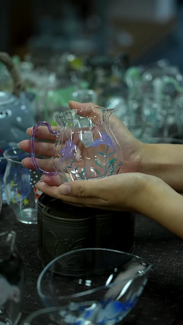 开仓百款全手绘玻璃放漏