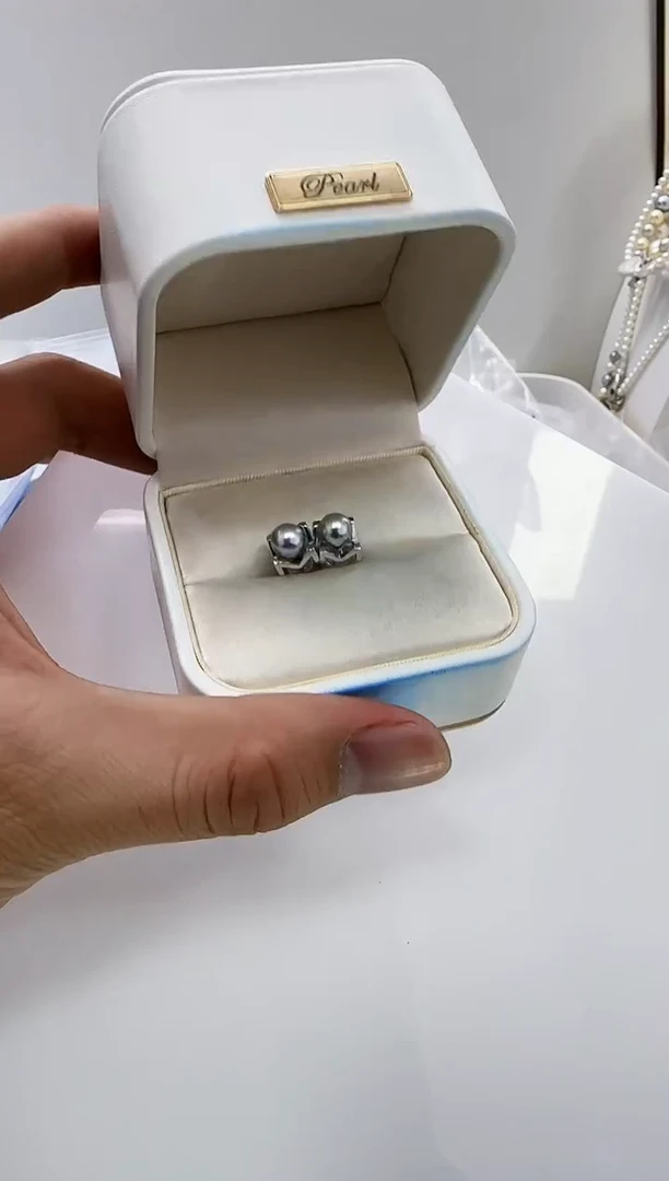 【闪购商品】海水珍珠DA银S925镶嵌a398 耳钉6