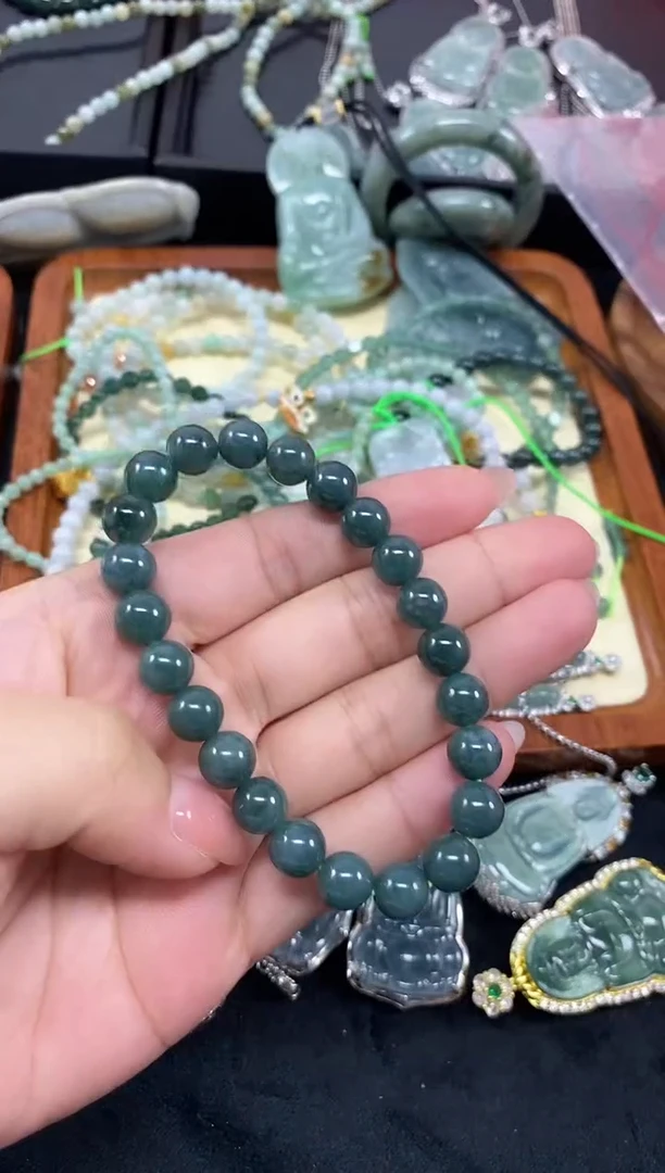 未镶嵌手链翡翠手串