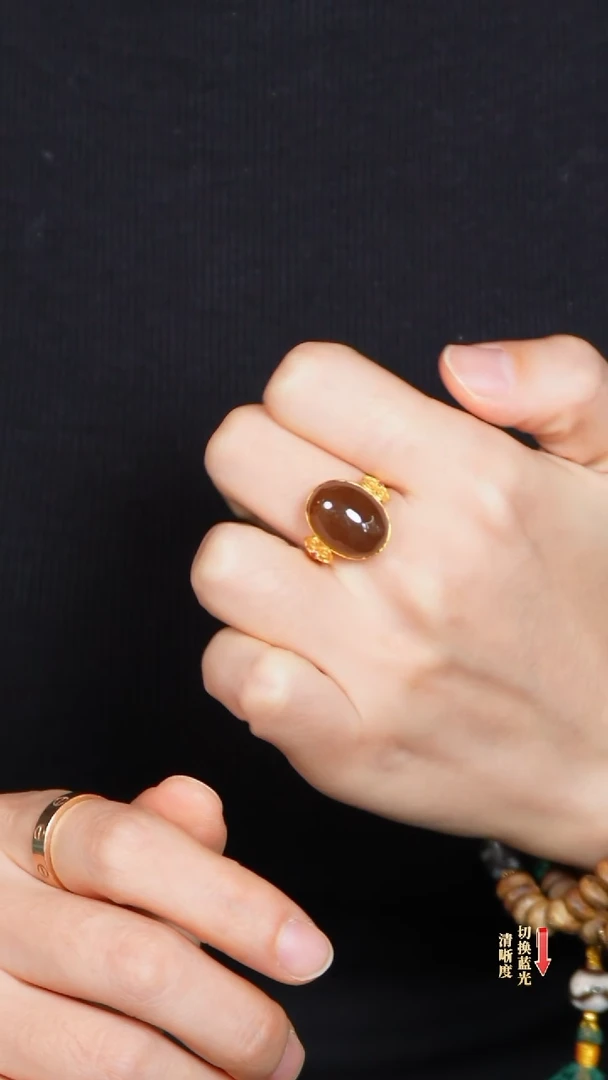 颈饰18K金镶嵌和田玉1203-017