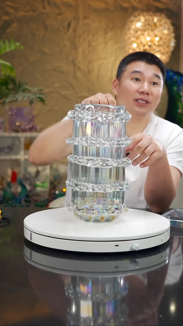 手工艺品琉璃福利花瓶摆件
