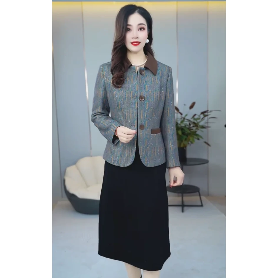 【外套】2218新款时尚修身显瘦女装洋气外套上衣