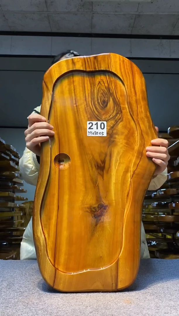 实木原木茶盘 一物一拍(不含配件）