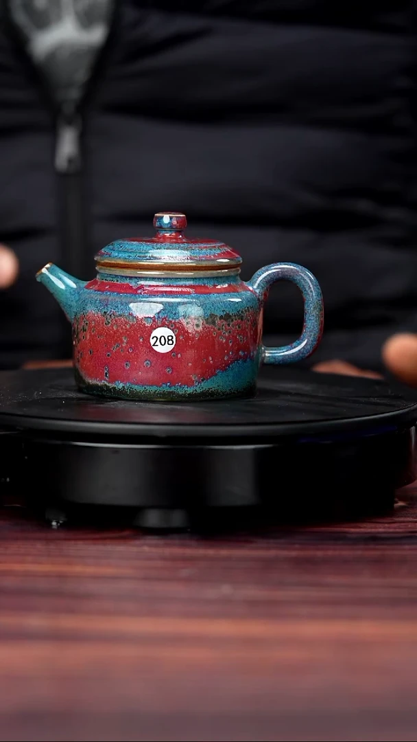 其他钧瓷208#郭义兴一级品原矿钧瓷德钟壶