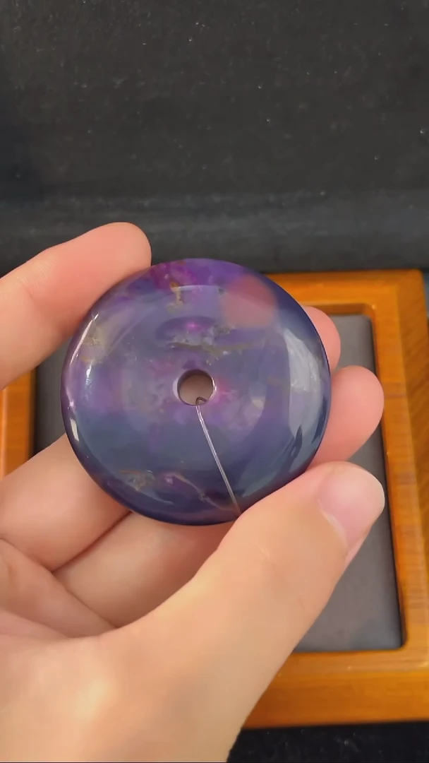 苏纪石(舒俱来)未镶嵌平安扣(多样性发一)周*汐南非舒俱来老矿