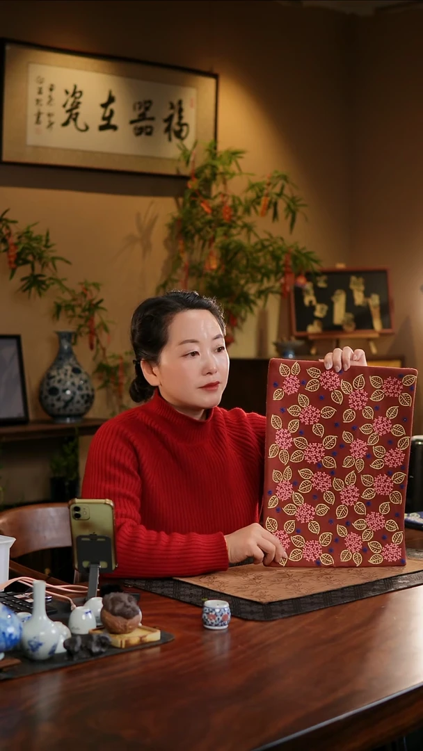 【闪购商品】织绣绣球花长大号茶席C款