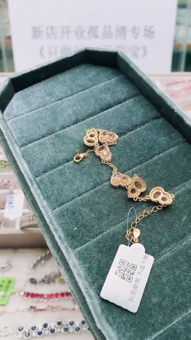 银S925镶嵌手链水晶354ZB1128产品一个（多样性）