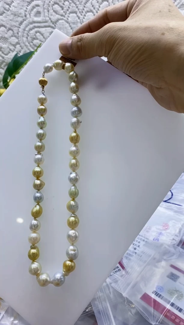 未镶嵌海水珍珠BG珍珠串链@@NN006