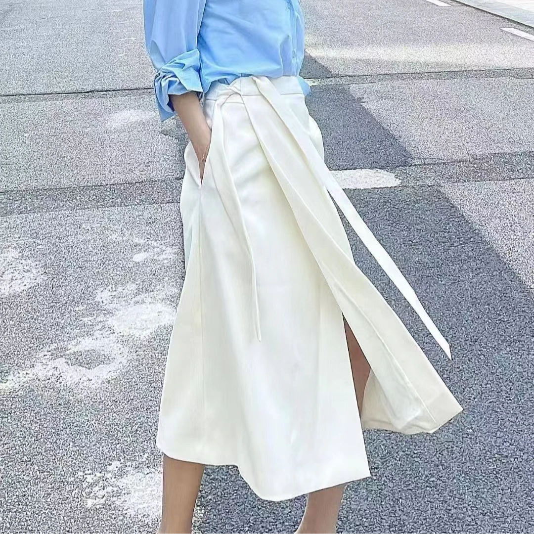 2025年  一片式高腰半身裙中长款 小众法式气质裙子 LH014