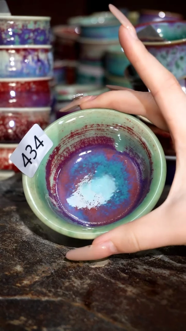 摆件精品窑变钧瓷茶器