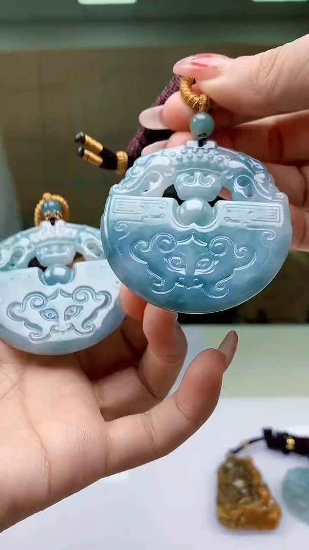 【闪购商品】定制翡翠未镶嵌5028ty-毛货挂件146