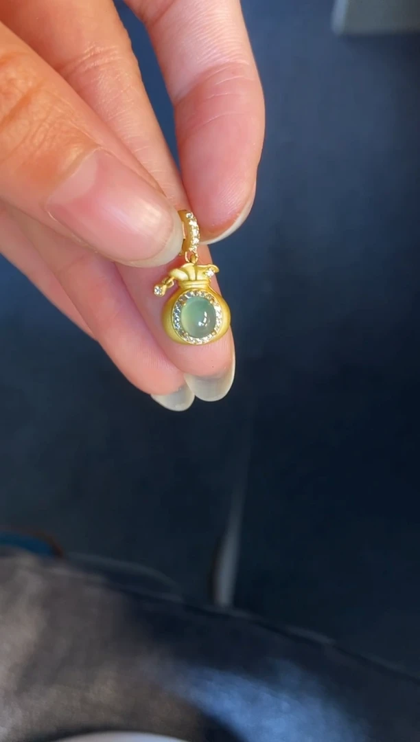 吊坠(不含链)银S925镶嵌翡翠1