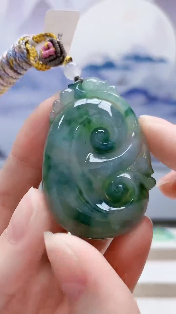 未镶嵌定制翡翠5167ry-毛货挂件74