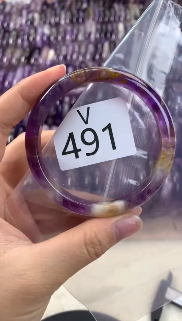 【闪购商品】水晶水晶手镯V未镶嵌491-58+