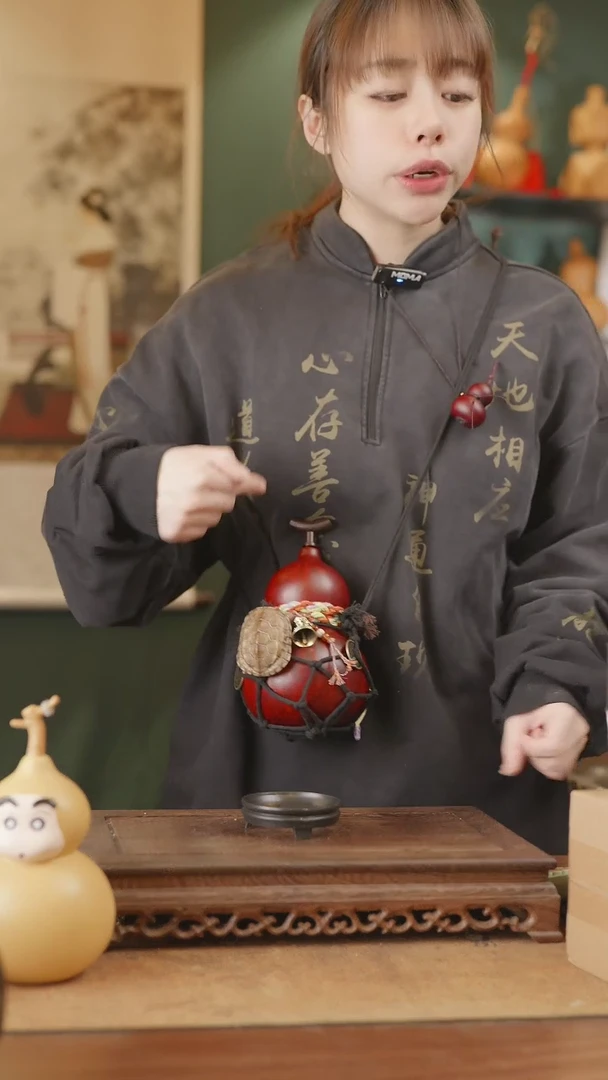 【闪购商品】70号精品天然大漆工艺防渗内胆酒葫芦~