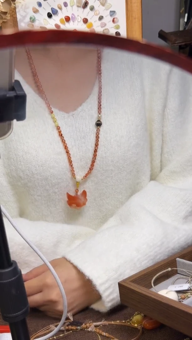 水晶摆件未镶嵌项链