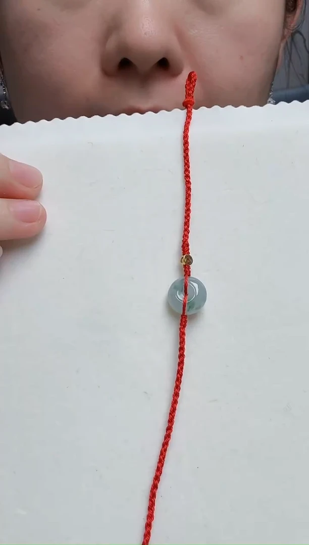 颈饰未镶嵌翡翠平安扣手绳