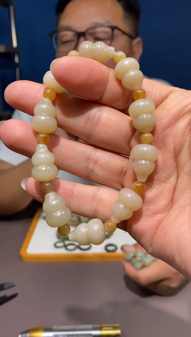 手链未镶嵌和田玉颜色多样性发货拍一发一