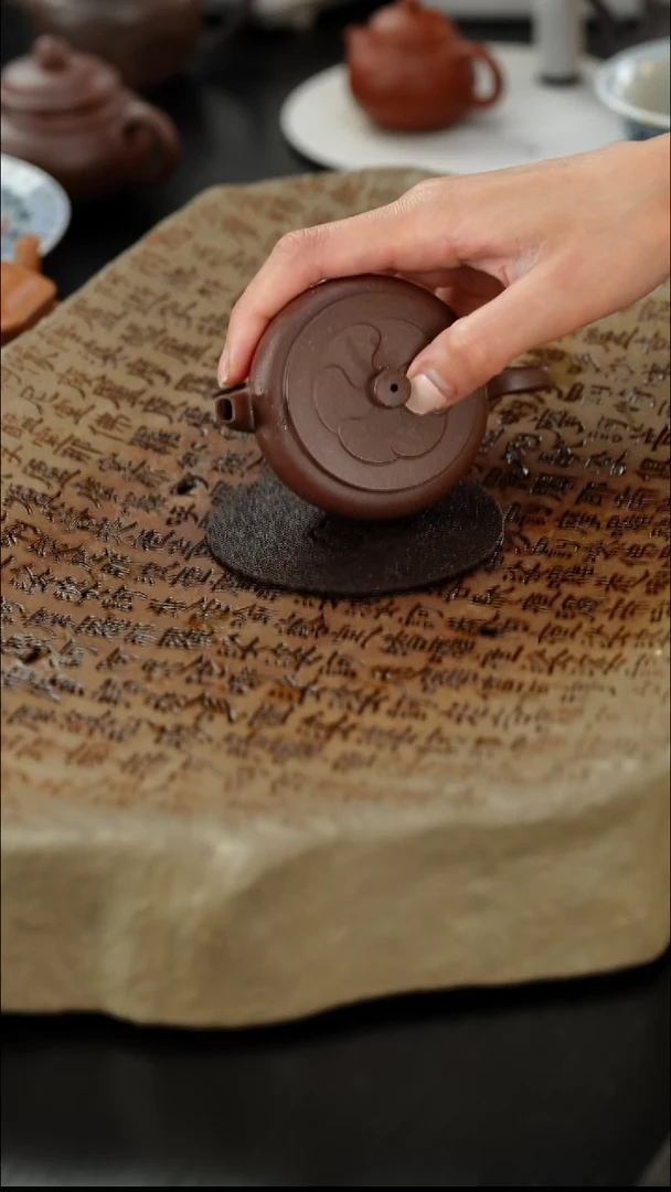 茶壶紫砂（电）天青小梵莲100cc