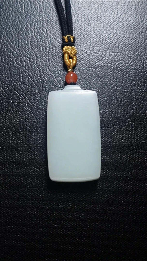 颈饰未镶嵌和田玉无事牌