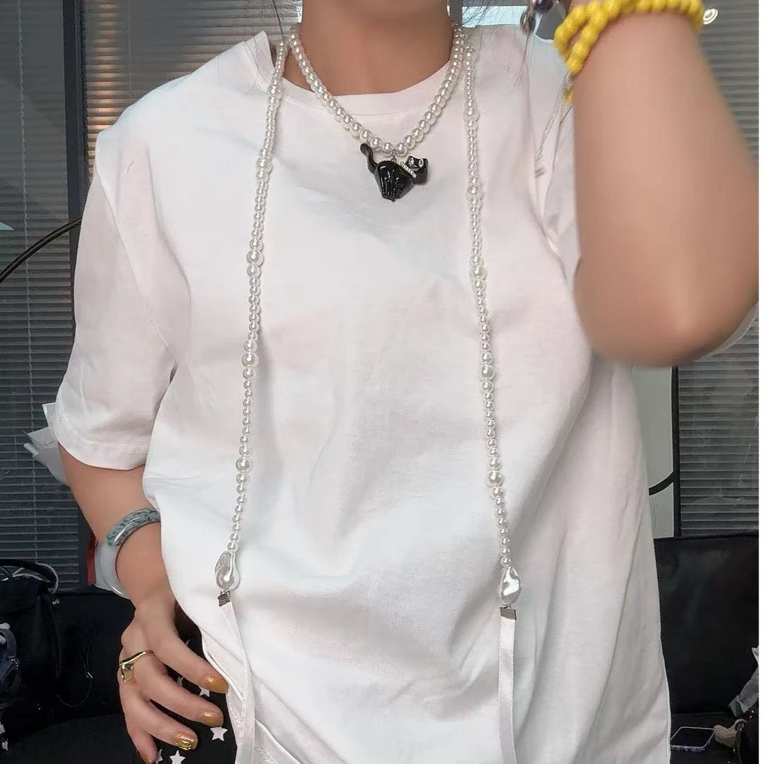 《赵小姐推荐》珍珠链T恤