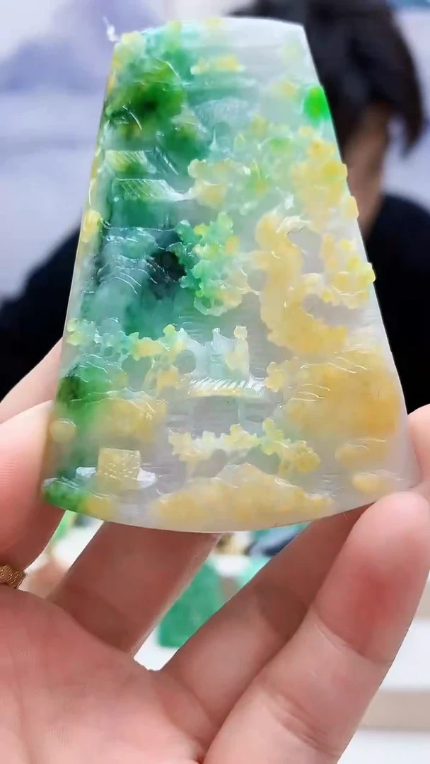 未镶嵌定制翡翠5145lr-毛货挂件26