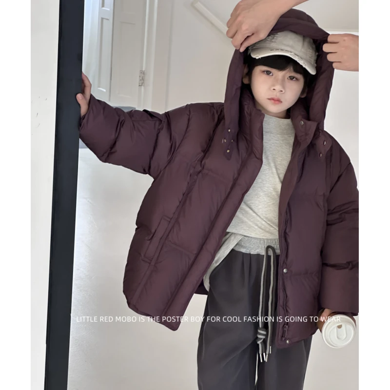 【现现】童装中大男儿童羽绒服新国标90白鸭绒2025年冬装MMY841307