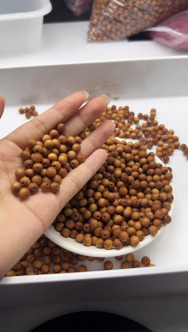 檀香木散珠w1469老山檀6mm*50颗三单随三通