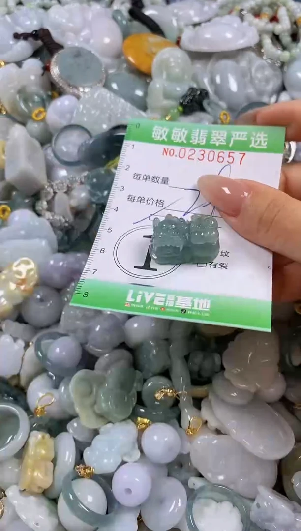 翡翠未镶嵌颈饰闪购0230657多样性发其一