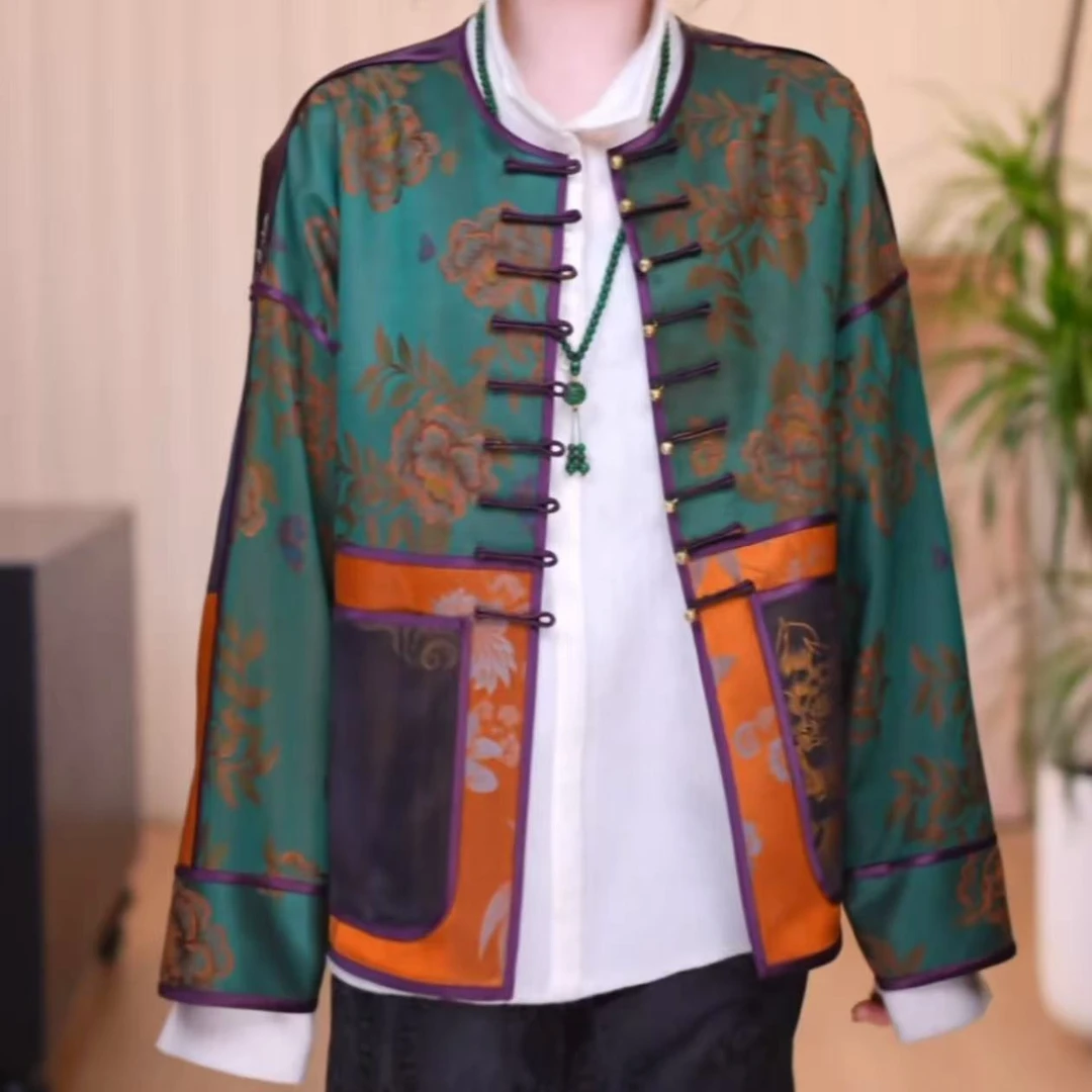 【寻漾】老缎新国风原创设计休闲显瘦时尚百搭复古外套