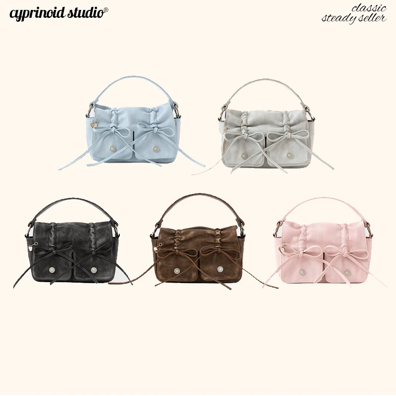 CyprinoidStudio韩国时尚甜酷手工单肩包手提包