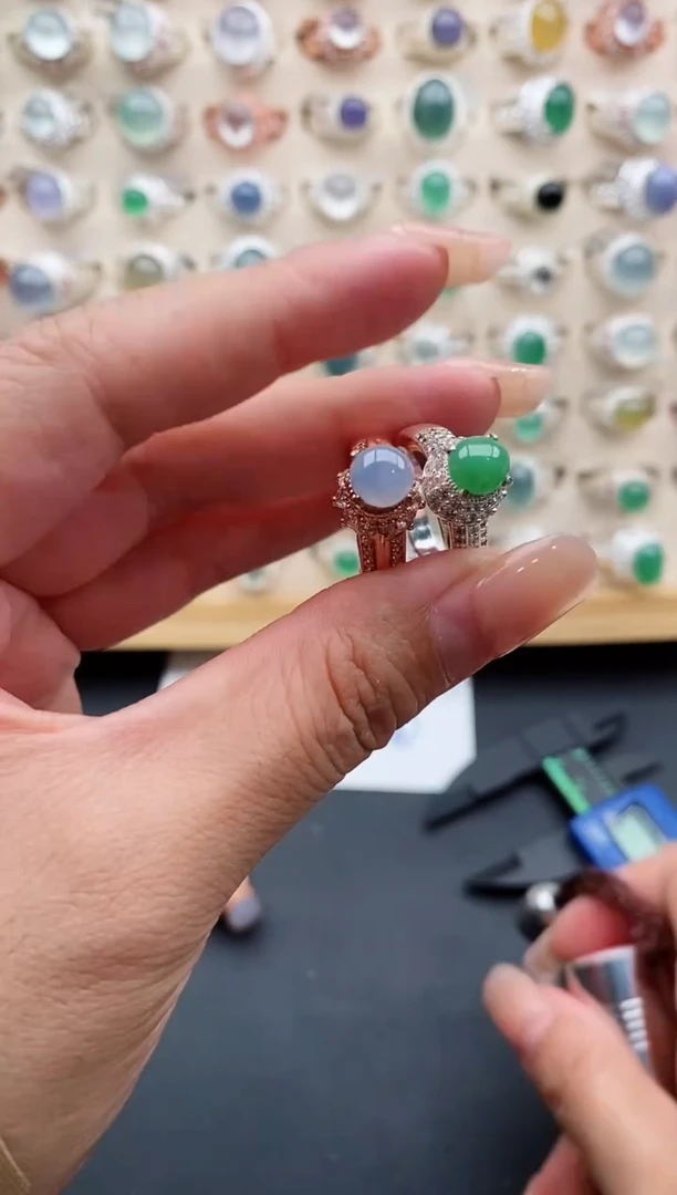 未镶嵌戒指翡翠天然缅甸翡翠A货222-6-6/7