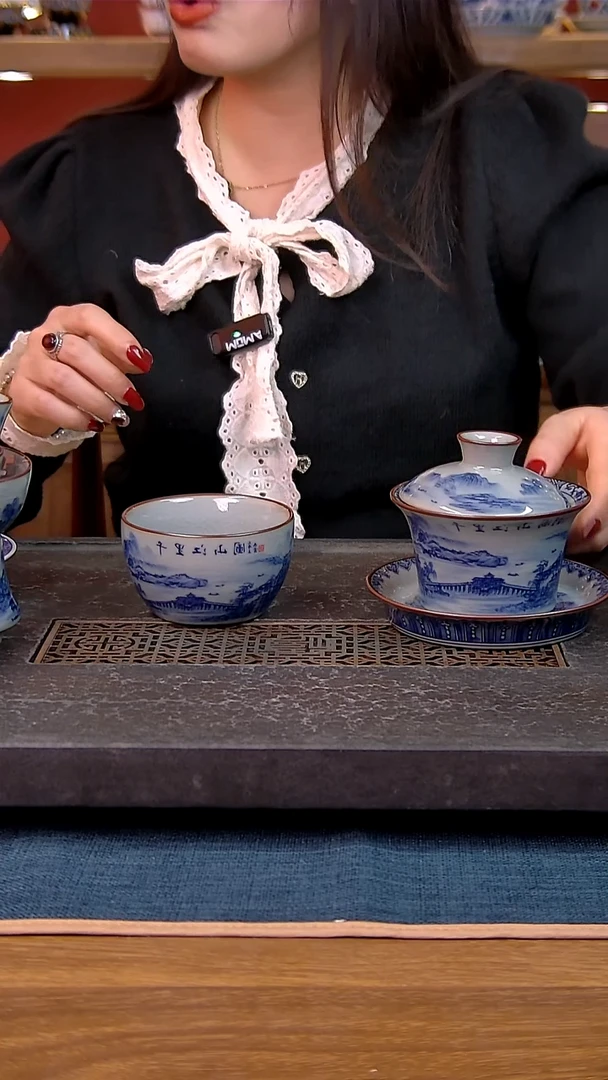 简装家用款2件套 老陶泥开片纹陶瓷茶具