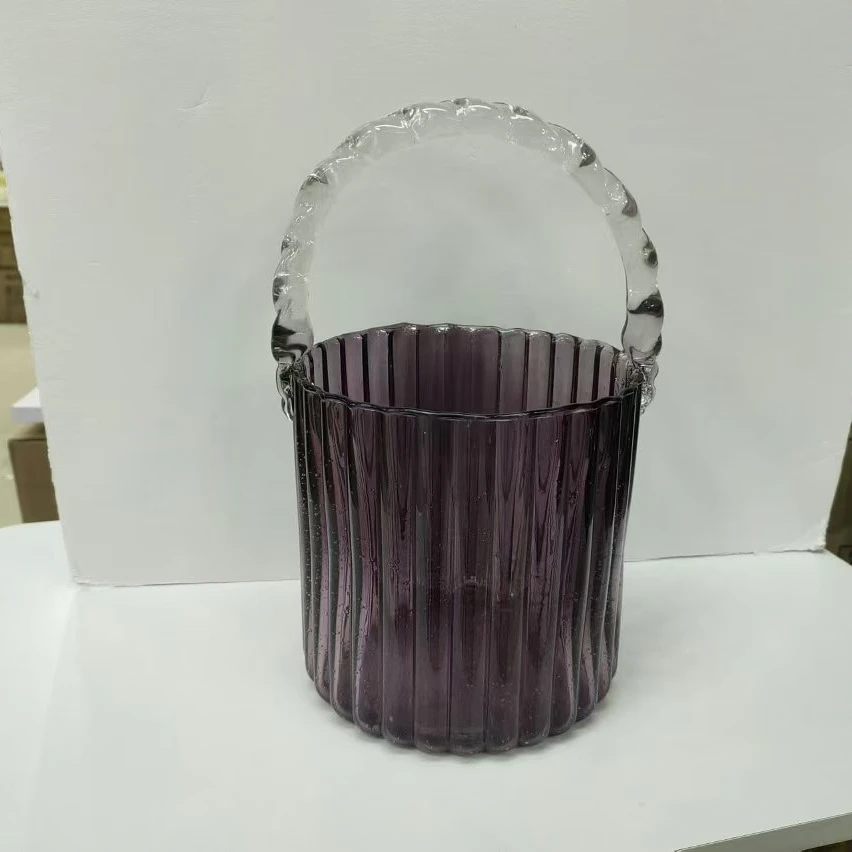 新JUM外贸孤品紫色包包提篮水果篮插画提篮果篮