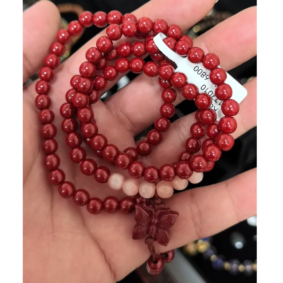 含辰砂工艺品多圈手串