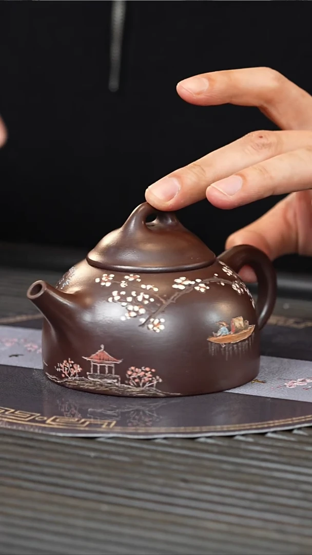 【闪购商品】紫砂茶壶YJY 铁皮石红