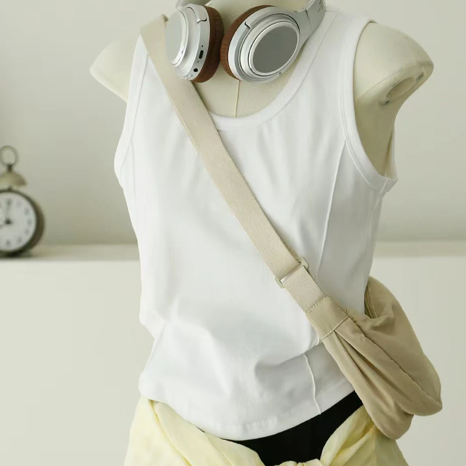 鱼骨背心宽肩带通勤打底女