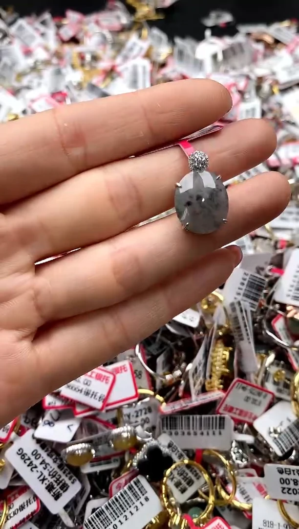 【闪购商品】翡翠戒指银S925镶嵌 33333333     0