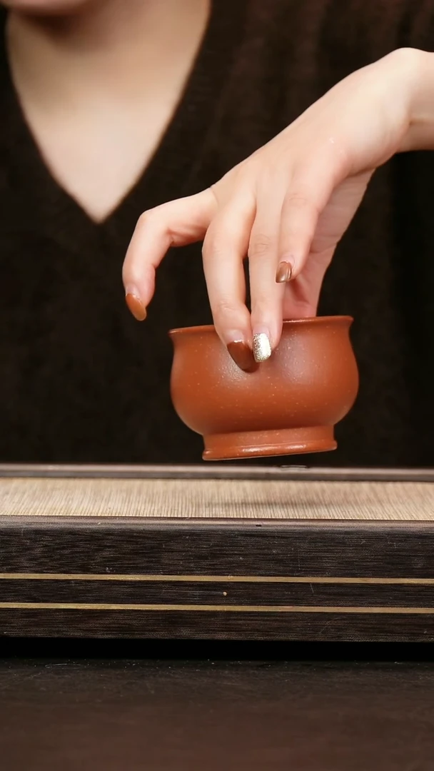 茶壶紫砂原矿红降坡 将军杯