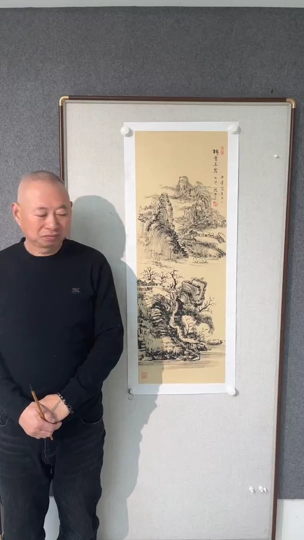 国画黄德中老师100*35