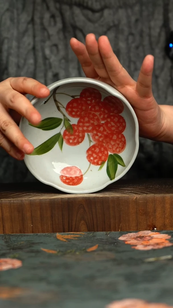 杯釉下彩手工手绘同款陶器