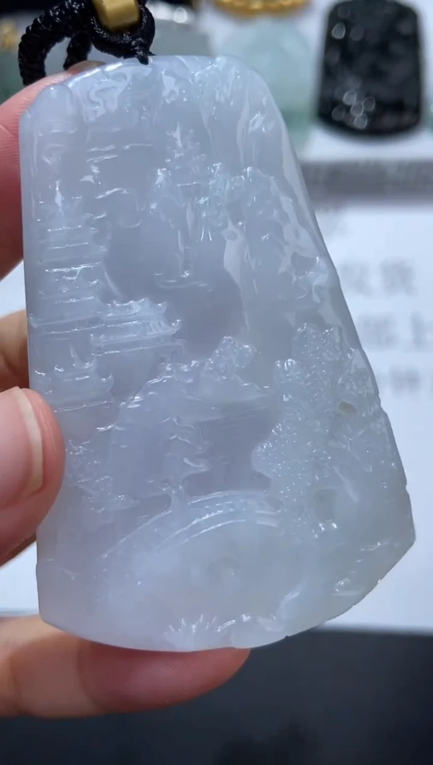 未镶嵌挂件翡翠372438  多人