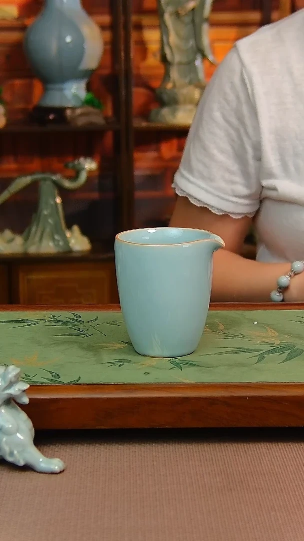 瓷片原矿汝瓷福利单杯，不完美