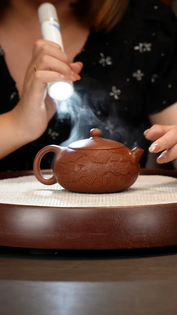 茶壶紫砂【丁雪英】西施浮雕 280cc