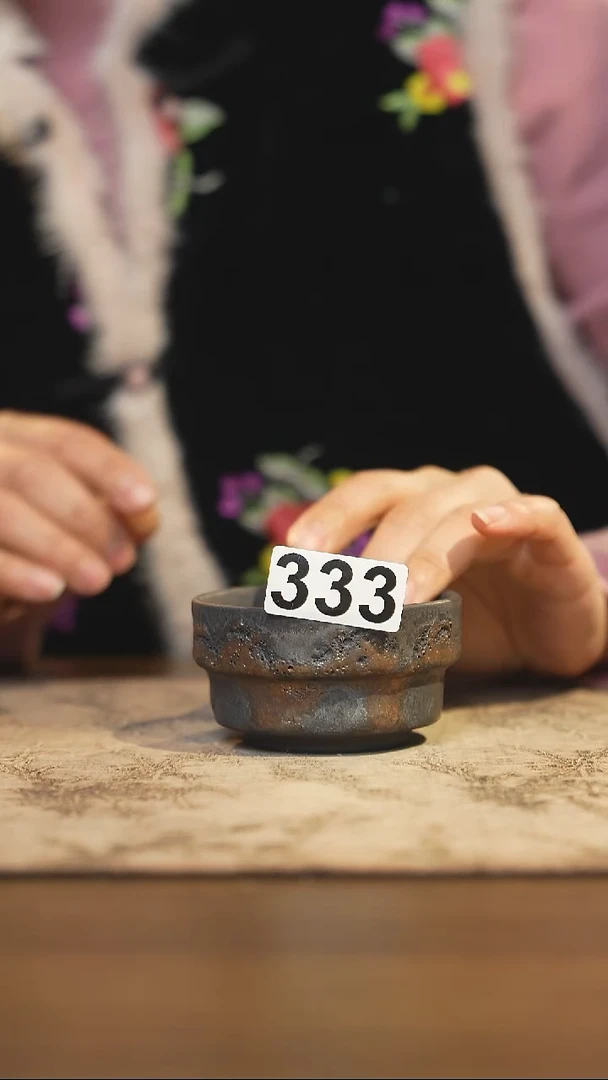 手工茶器柴烧 志野  主人杯333