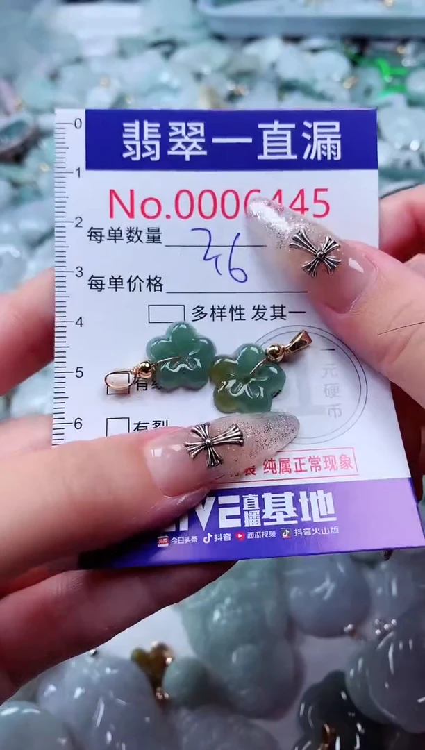 翡翠未镶嵌吊坠(不含链)6445